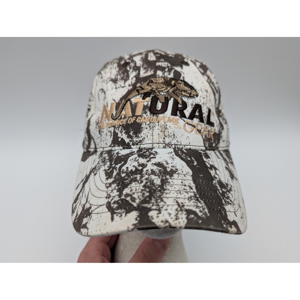 Natural Gear Camo Baseball Cap Mens One Size Cotton Adjustable Hunting Hat